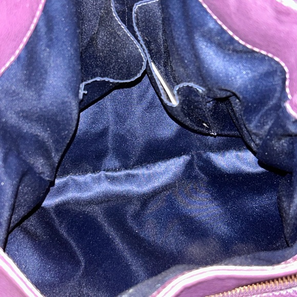 Vintage Coach Madison Phoebe Plum Pebbled Leather Shoulder Bag - Picture 11 of 13